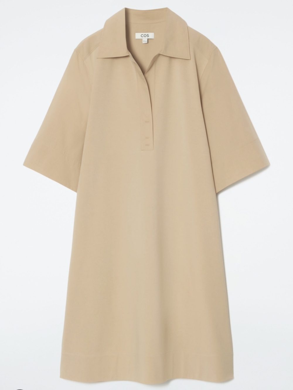 COS Oversized Collared Short Sleeve Tunic